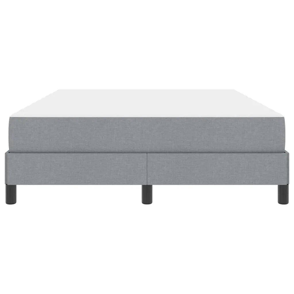 Letto a molle con materasso Grigio chiaro 140 x 200 cm Tessuto