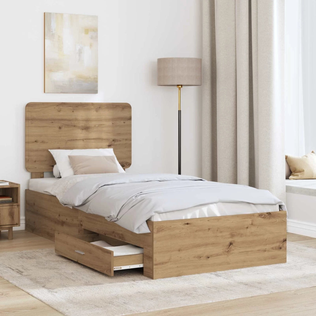 Struttura del letto Rovere artigianale 100 x 200 cm
