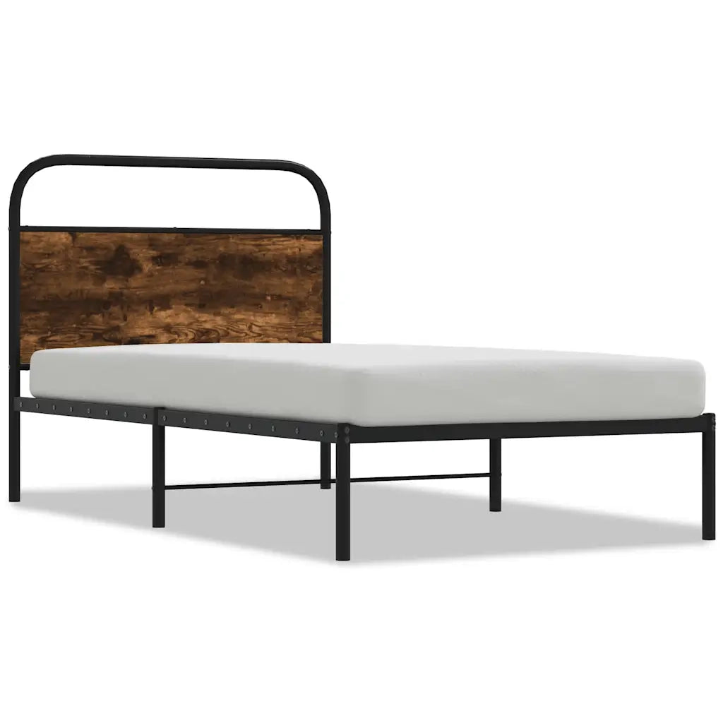 Giroletto senza Materasso Rovere Fumo 107x203 cm in Truciolato 4100205