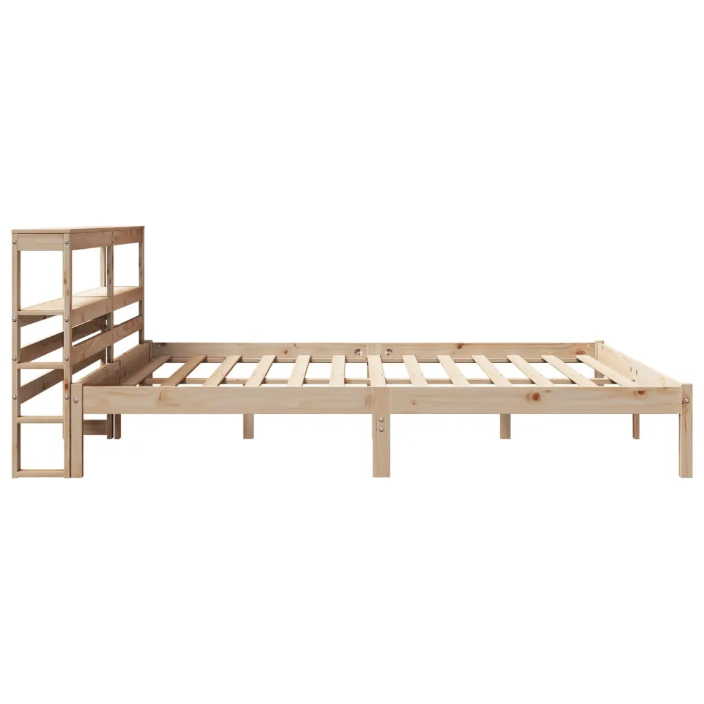 Letto matrimoniale | Letto per adulti | Letto senza Materasso 200x200 cm in Legno Massello di Pino
