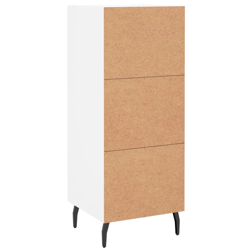 Credenza-Buffet-Armadio da cucina Bianca 34,5x34x90 cm in Legno Multistrato 384121