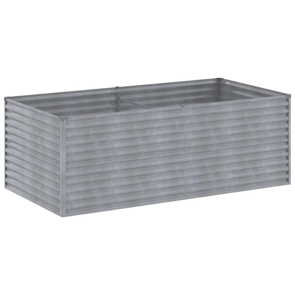 Fioriera Rialzata da Giardino 196x100x69 cm in Acciaio Corten 152003