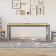 Tavolo da Pranzo Corona 180x90x75 cm in Legno Massello di Pino 4005721