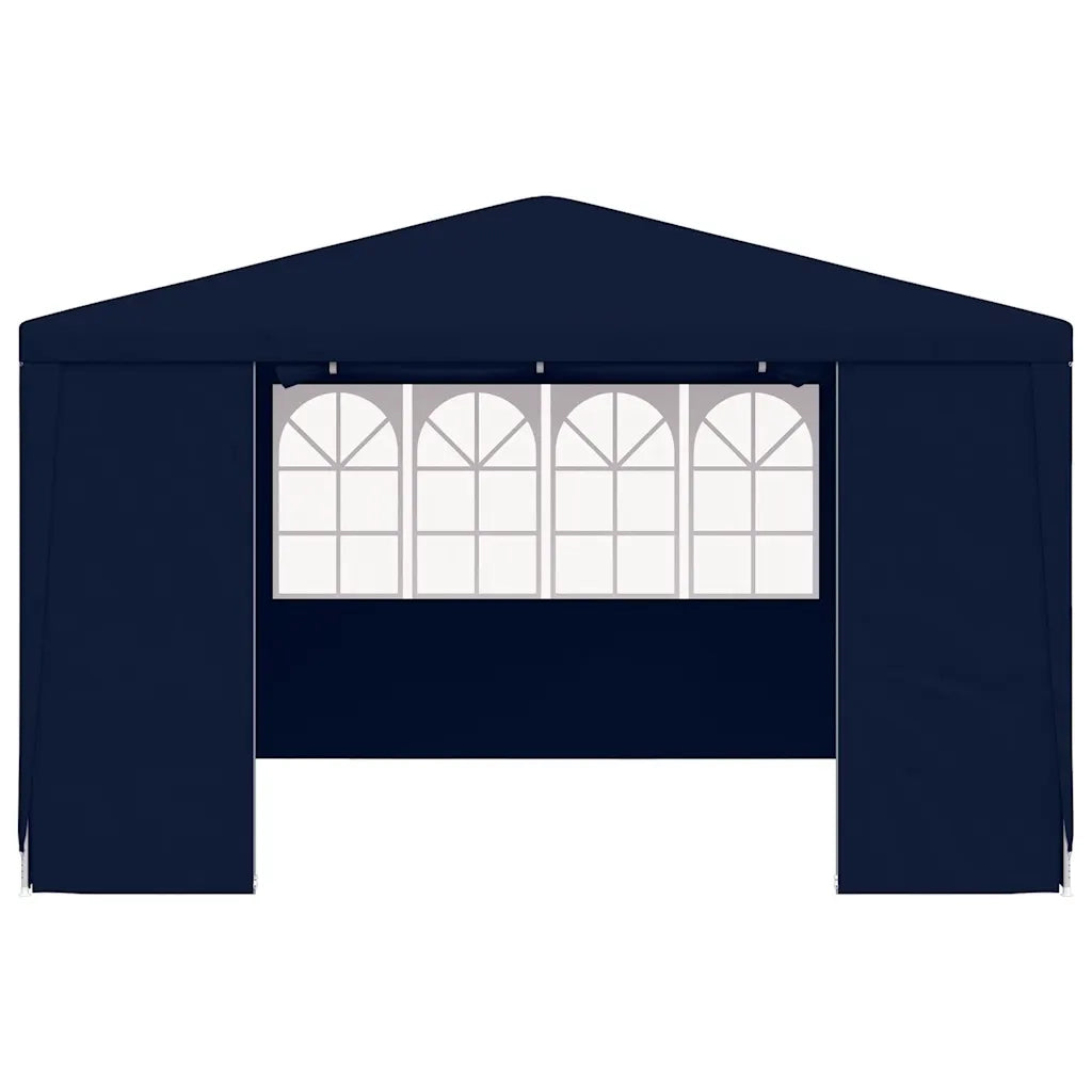 Gazebo Professionale con Pareti 4x4 m Blu 90 g/m² 48526