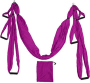 Matita Yoga Aerea - Kit di Partenza per Tutti i Livelli - Manuale di Utilizzo - Tasca di Ripiegamento - Grappe di Sospensione - Esperienza di Yoga Antigravità