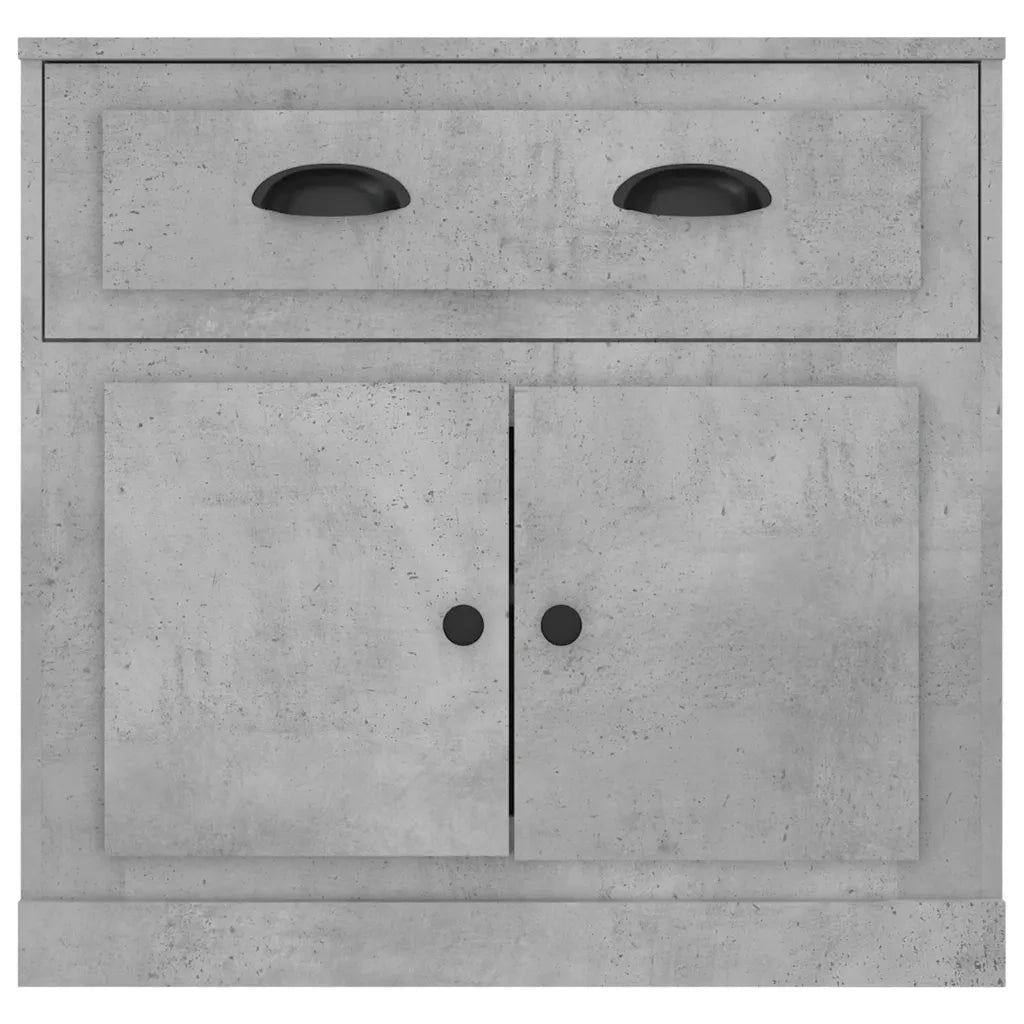 Credenza-Buffet-Armadio da cucina Grigio Cemento 70x35,5x67,5 cm in Legno Multistrato 485993