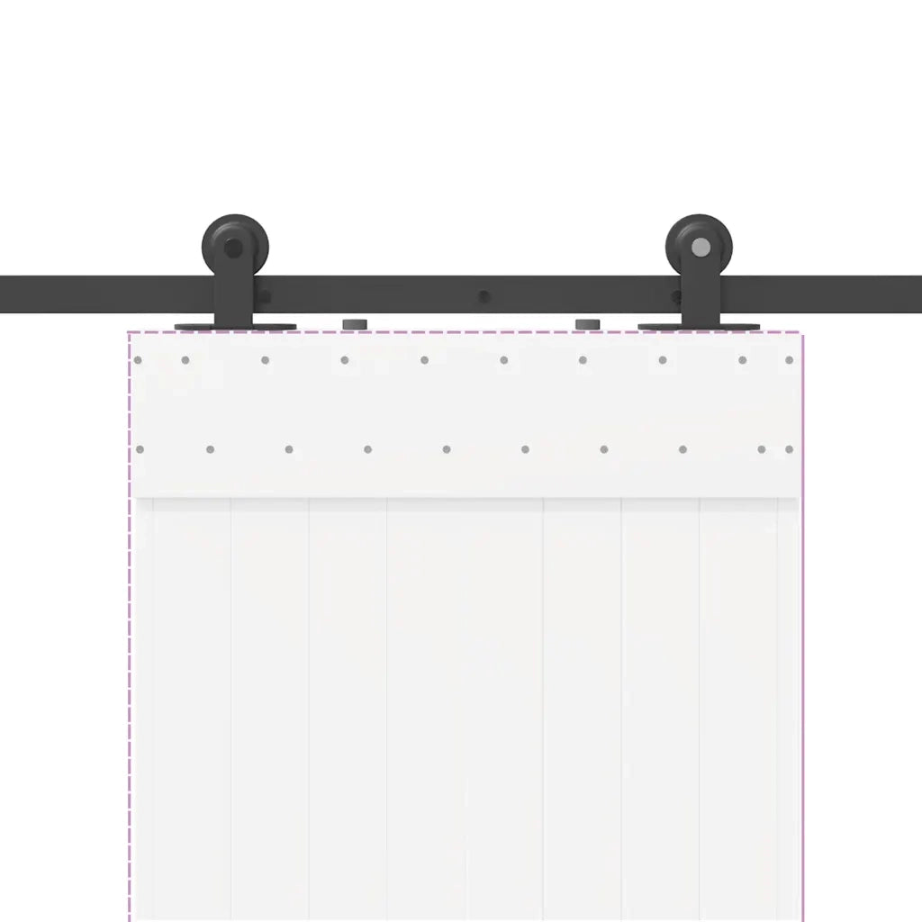 Kit di Binari per Porte Scorrevoli 152,5 cm Acciaio Nero CFW6227594