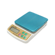 Bilancia da Cucina Digitale, 10 kg, Piattaforma in Vetro, Display LCD, Dimensioni 24 x 16,5 x 5,5 cm, Funzioni Tara, Spegnimento Automatico