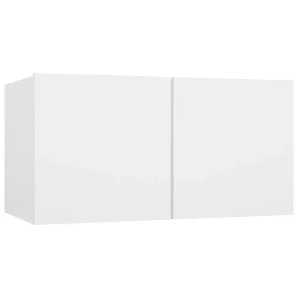 Set Mobili Porta TV 10 pz Bianco in Legno Multistrato 3078737