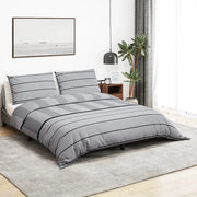 Set Copripiumino Grigio 240x220 cm in Cotone