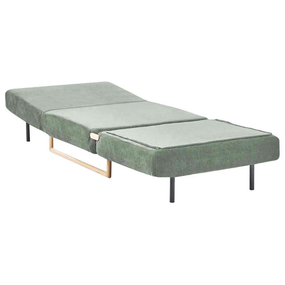 Divano letto singolo per 1 persona Pieghevole verde chiaro pieghevole camera ospiti
