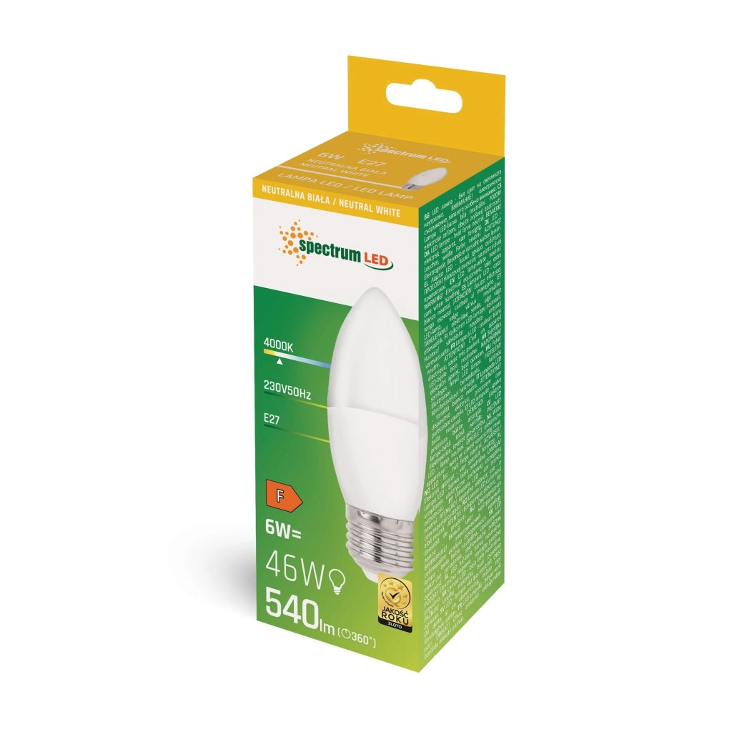 Lampadina Led Neutral E-27 230v 6w Woj+14352