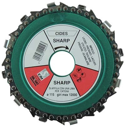 LAMA CIRCOLARE A CATENA X LEGNO  MM 115X22,2