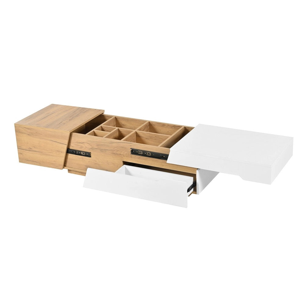 Tavolino da Caff¨¨ Allungabile con Cassetti ¨C MINIMAL ¨C Moderno per Soggiorno