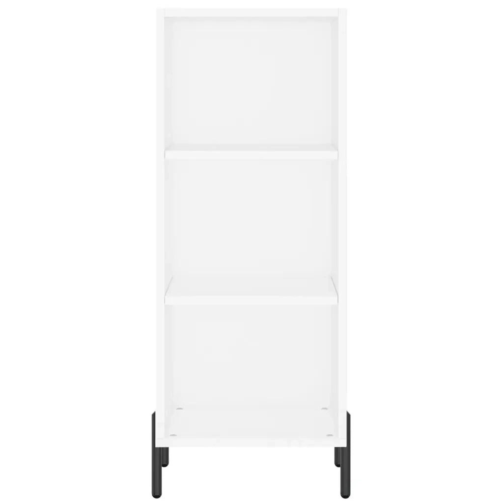 Credenza Bianca 34,5x32,5x90 cm in Legno Multistrato 828740