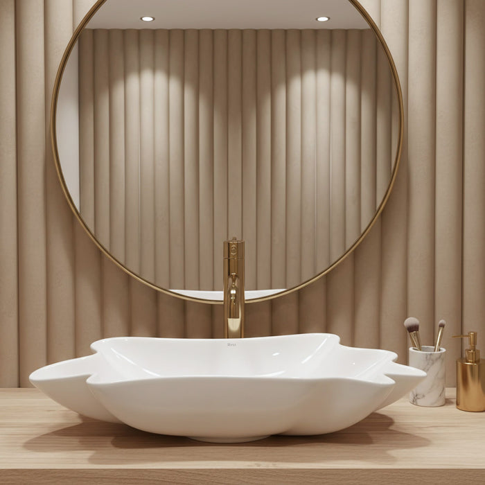 Lavabo Da Appoggio Rea Infinity + Tappo Click-clack