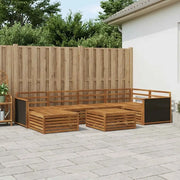Set di divani da esterno 7 pcs Naturale 3383582