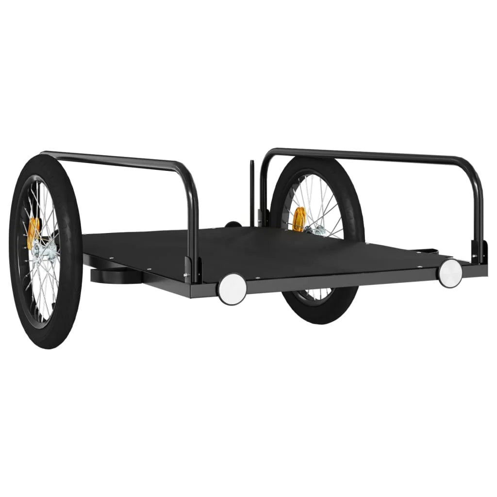 Rimorchio/carrello per il trasporto di biciclette 135 x 70 x 37 cm ferro nero 02_0044064