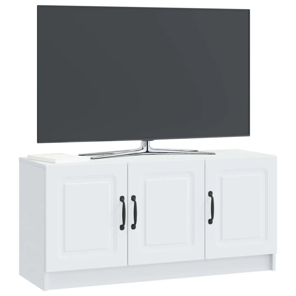 Mobile TV Bianco 99 x 34,5 x 47 cm Legno ingegnerizzato 895865