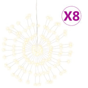 Illuminazioni di Natale Galassia 140 LED-Luci decorative natalizie 8pz Bianco Caldo 17 cm
