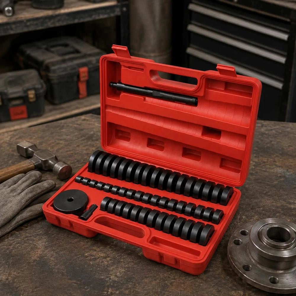 Mounting Discs, Pressure Piece, 52-piece Drive Set, Bearings