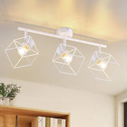 ZMH Faretto da soffitto 3 fiamme orientabile 350° lampada da soffitto vintage in metallo soggiorno