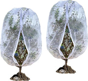 Reticolo di protezione per piante - Insetticida e protezione uccelli - Set da 2 - Bianco - Materiale PE - 100 x 120 cm
