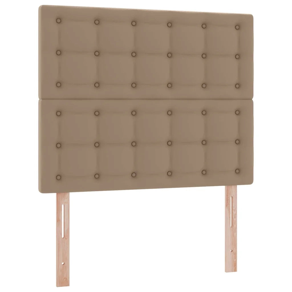 Letto con contenitore e LED con led Cappuccino 120 x 200 cm