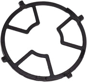 Fornello a gas con rack di sostegno per padelle in ghisa - supporto antiscivolo - piastra di cottura - compatibile con padelle in ghisa - diametro minimo del fondo 8 cm - regolazione della stabilità e del calore - supporto per padelle