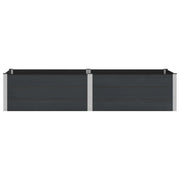 Fioriere | Cassetta per fiori | Letto rialzato da giardino Nero 250 x 100 x 54 cm