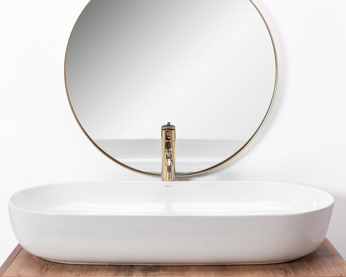 Lavabo Da Appoggio Rea Cleo 81 White