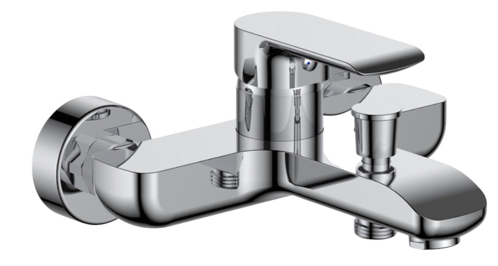 Miscelatore vasca moderno cromato completo