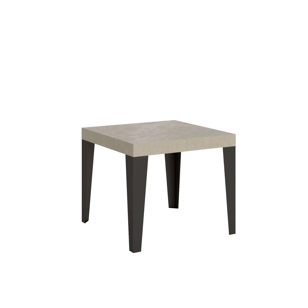 Tavolo allungabile 90x90/246 cm Flaris cashmere gambe antracite