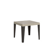 Tavolo allungabile 90x90/246 cm Flaris cashmere gambe antracite