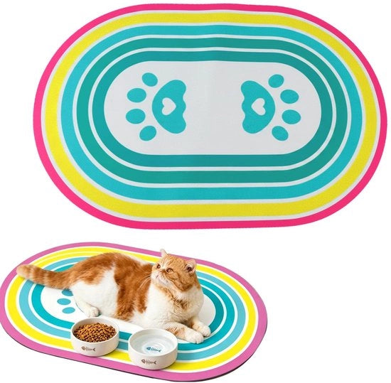 Pavimento per cani 60x40 cm - Antiscivolo - Assorbente - Pietra vulcanica naturale - Igiene - Rapido assorbimento - Matrice per cani