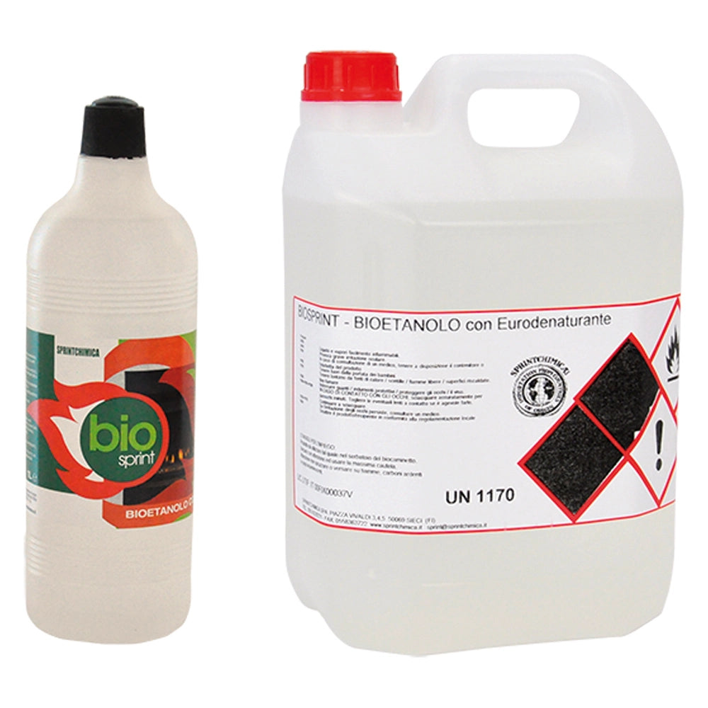COMBUSTIBILE LIQUIDO BIOETANOLO Lt. 1- 12 pezzi  - SPRINTCHIMICA