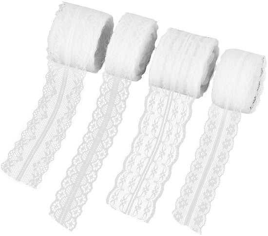 Decorativo Lint a Tendenza - 4 Pacchi - Lint Decorativo - Nastro di Finitura - 10 m per Pacco - Spessore 3/4/4,5 cm - Materiale Duraturo - Lint Decorativo