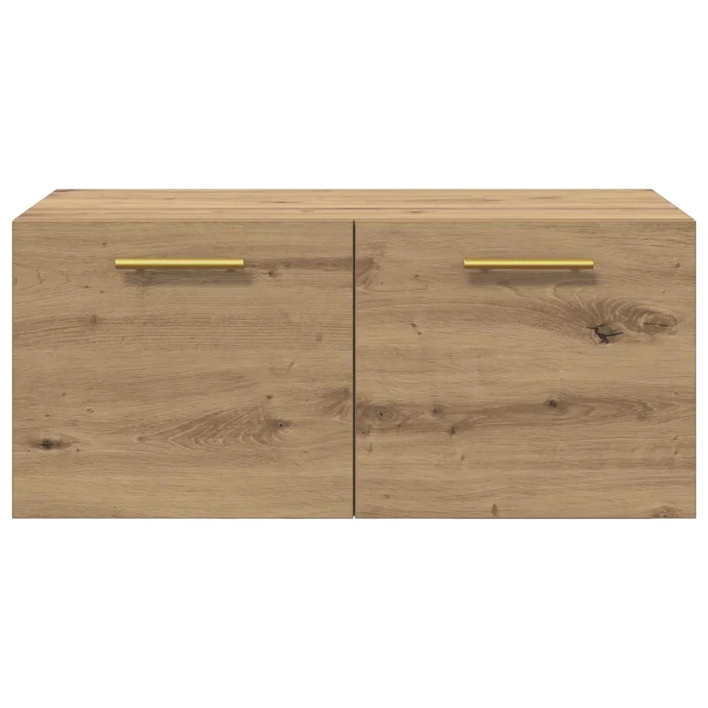 Armadietto a muro rovere artigianale 80 x 36.5 x 35 cm 879556
