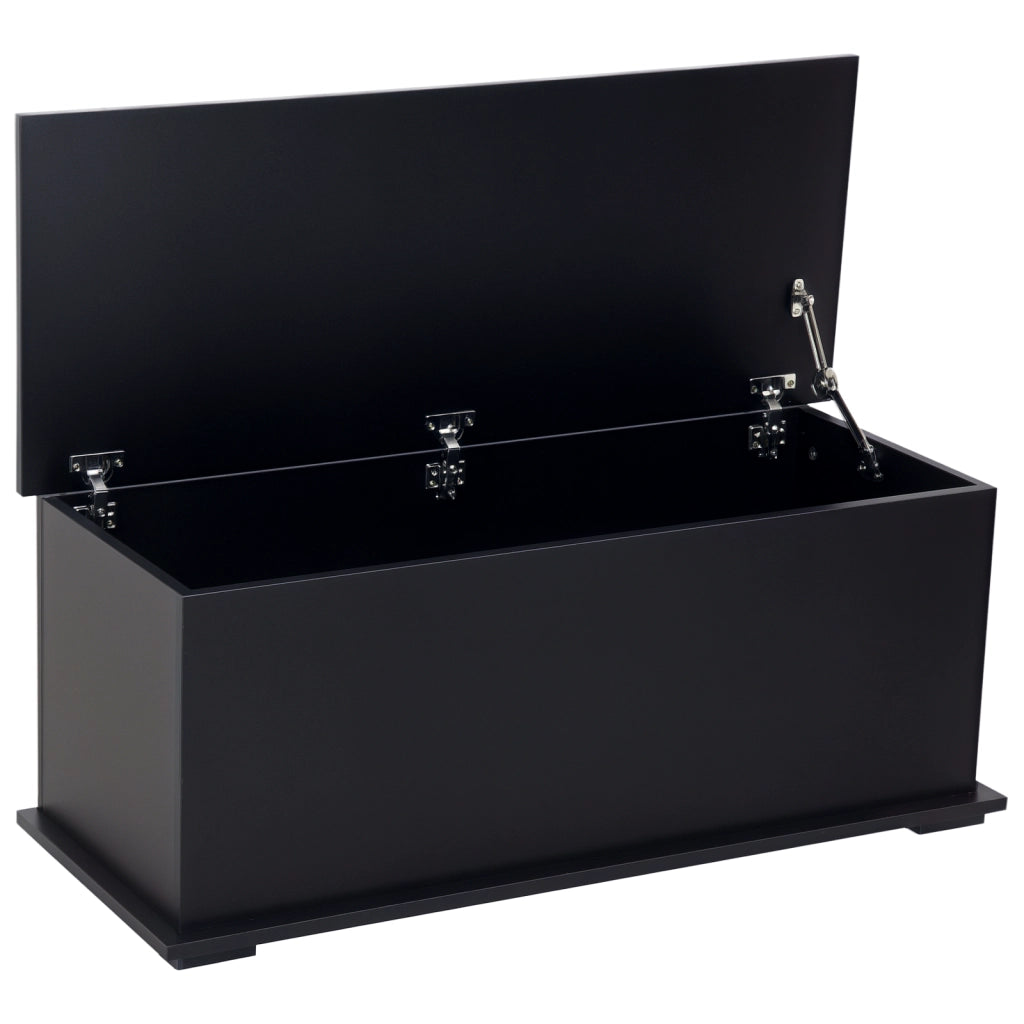 Coffre de rangement grande capacit¨¦ ¨C zephmum ¨C legno 100x40x40 cm nero