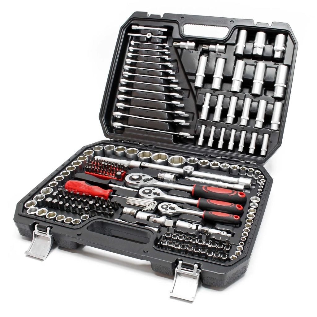 Set di chiavi a cricchetto 215 pz. Set di attrezzi Chiavi a bussola