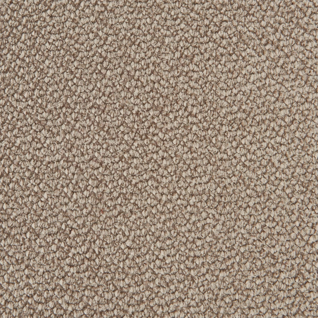 Divano modulare in tessuto ciniglia, 2 posti, beige scuro