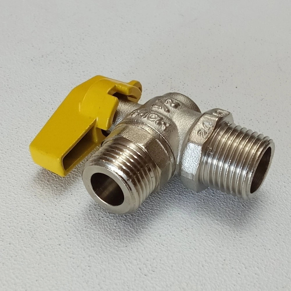Valvola sfera rubinetto gas mm leva corta da 1/2