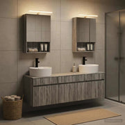 Set di Armadi da Bagno 5 pcs Sonoma grigio 50 x 14,5 x 70 cm 3406604