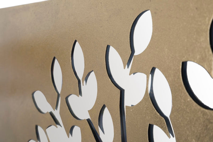 Pannello Maternity Oro 120x2x64 cm in Ferro MDF e Specchio Oro