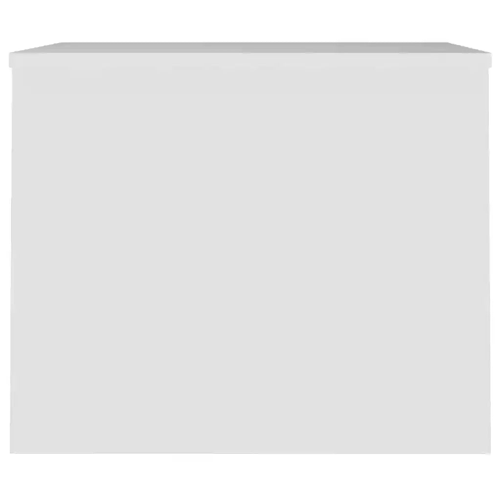 Tavolino da Salotto Bianco 80x50,5x41,5 cm Legno Multistrato