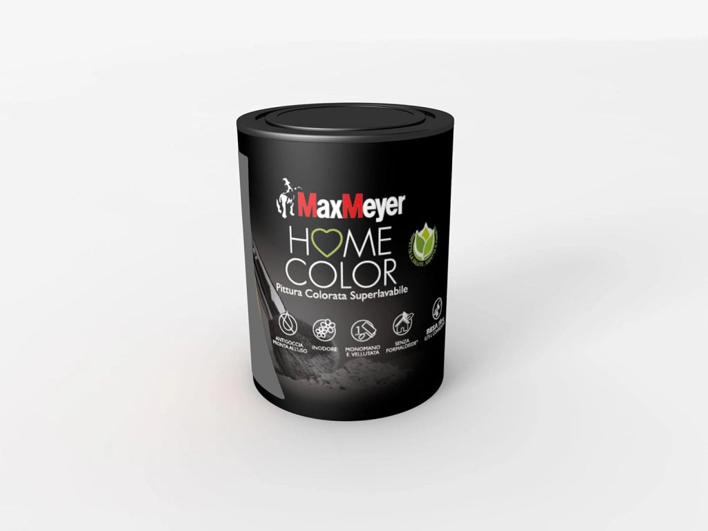 Idropittura Colorata Superlavabile per Interni HomeColor, Colore Smoke, 0.75L