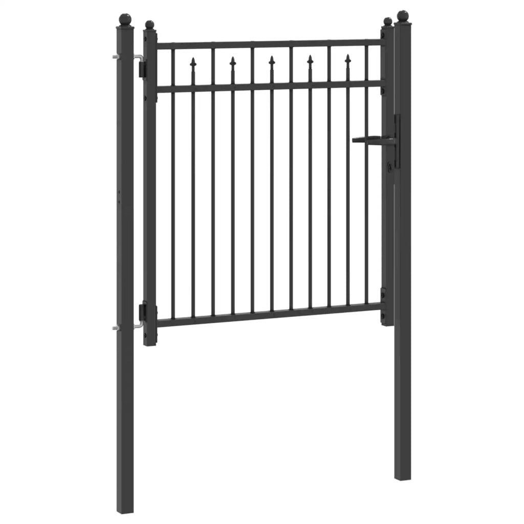 Cancello per recinzione HORST 100 x 100 cm Metallo Nero CFW1472123