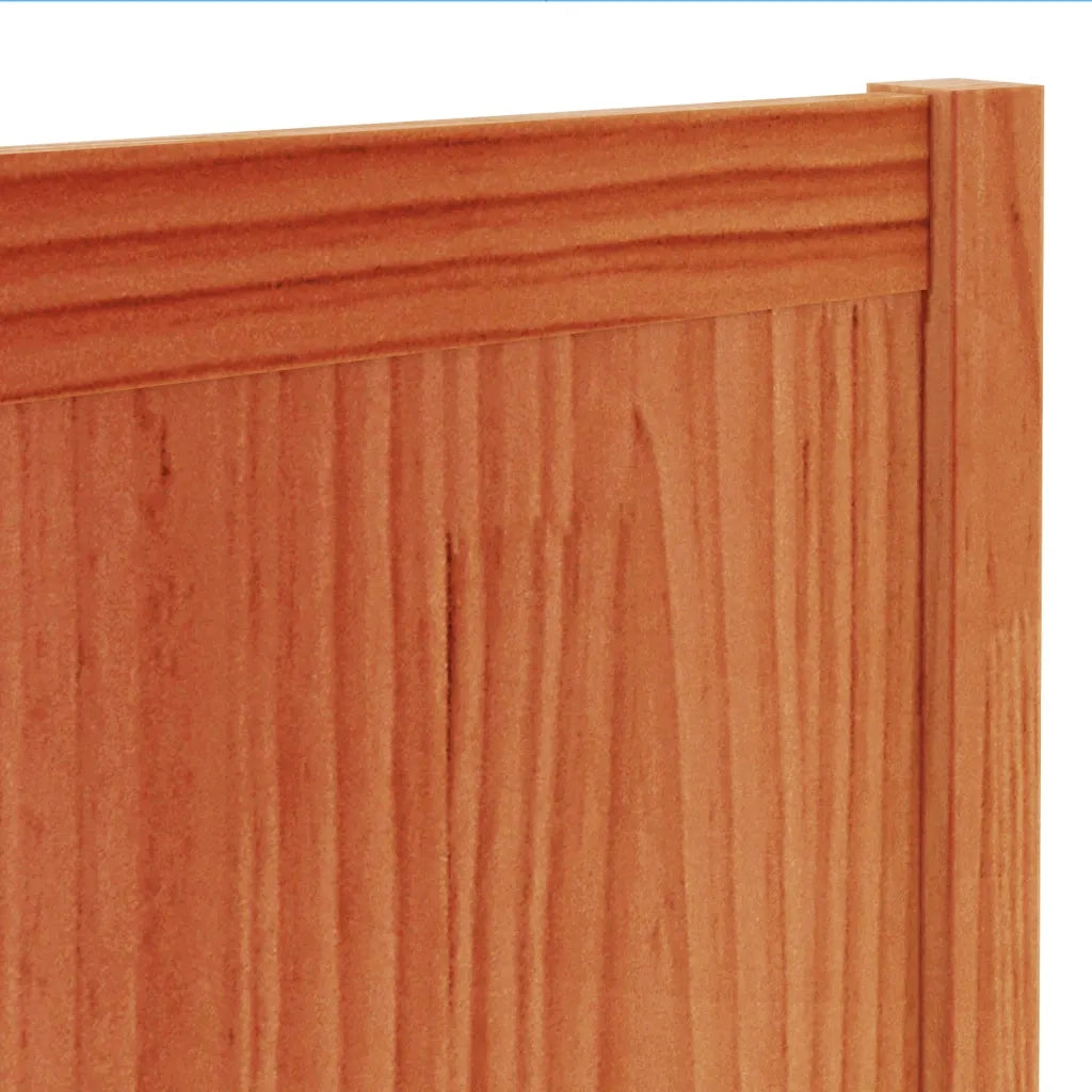 Testiera | Testata Marrone Cera 100 cm in Legno Massello di Pino