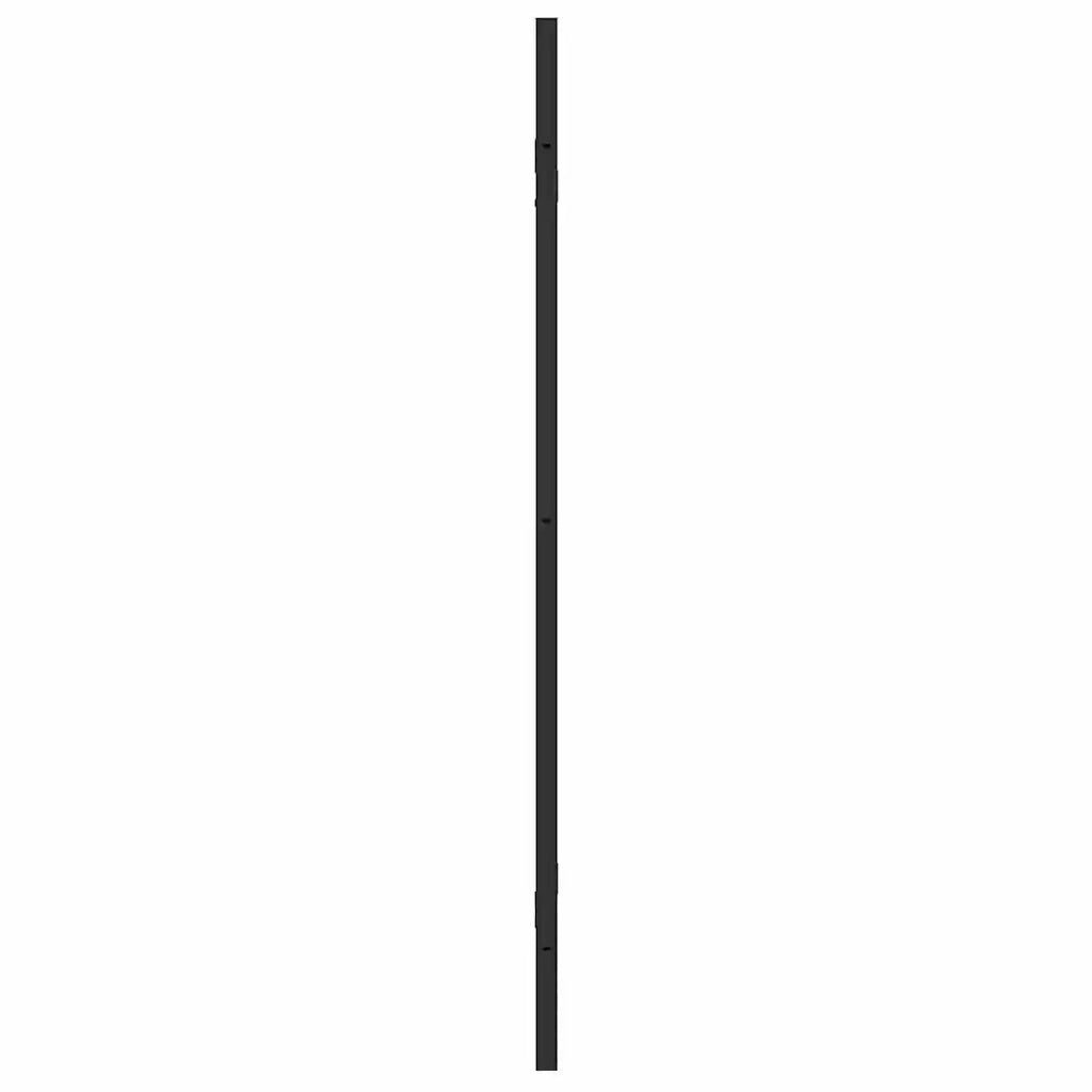 Involucro Doccia Nero 130 x 138 cm Vetro ESG e Alluminio CFW5554025