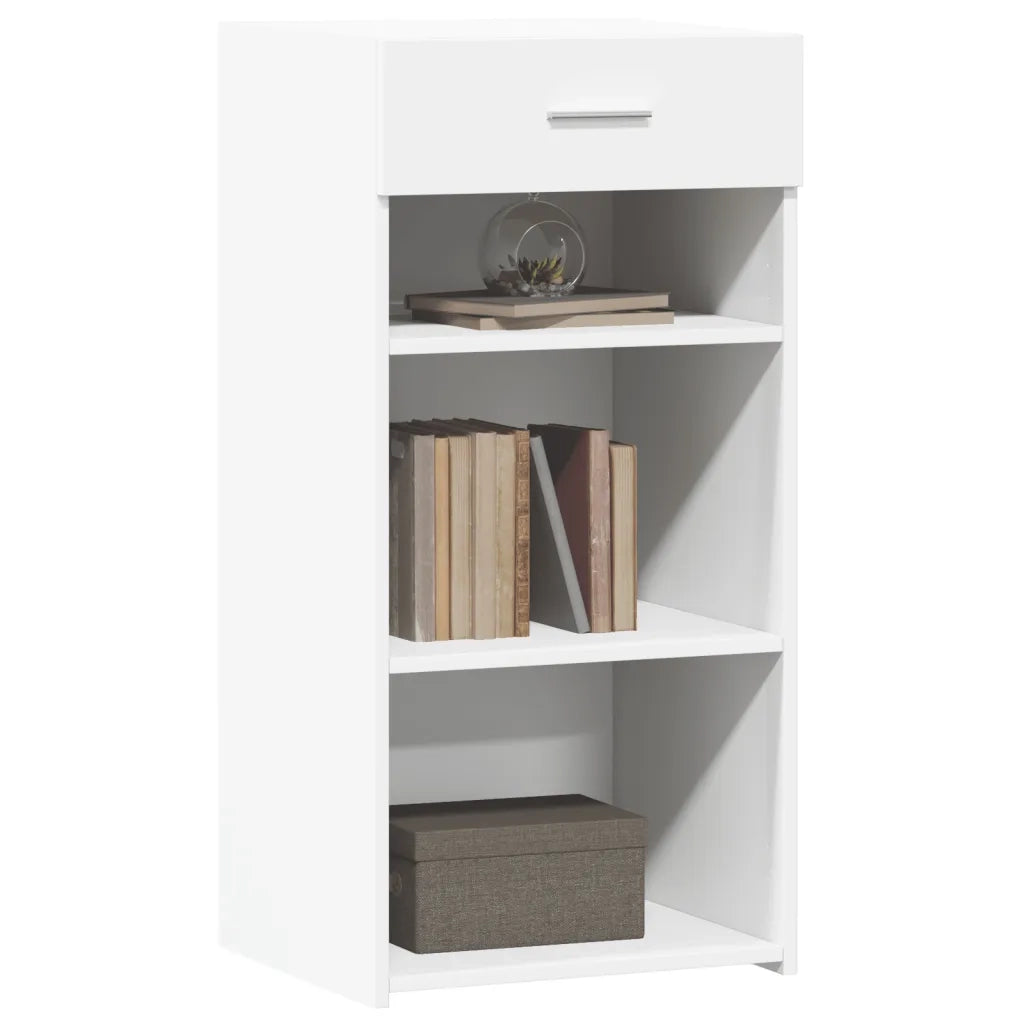Credenza-Buffet-Armadio da cucina Bianca 45x42,5x93 cm in Legno Multistrato